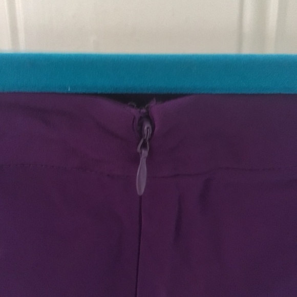 NWOT Purple Viscose Skirt Size 10 - Picture 3 of 5